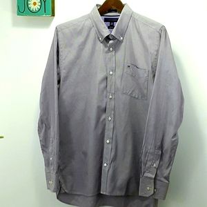 Tommy Hilfiger Men's Black/ White Shirt Sz 15.5-16